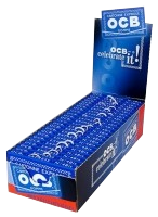 OCB Blau kurz Gummizug Doppel - 100 Blatt pro Heftchen