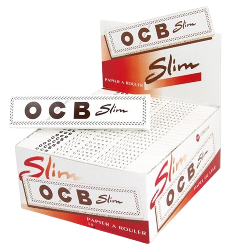 OCB Weiß Long Slim - 109x44mm - 32 Blatt pro Heftchen
