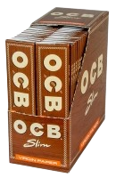 OCB Virgin Slim Unbleached (Braun) - 110x44mm - 32 Blatt pro Heftchen