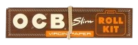 OCB Virgin Unbleached Roll Kit + Tray - 118x44mm - 32 Blatt und Tips