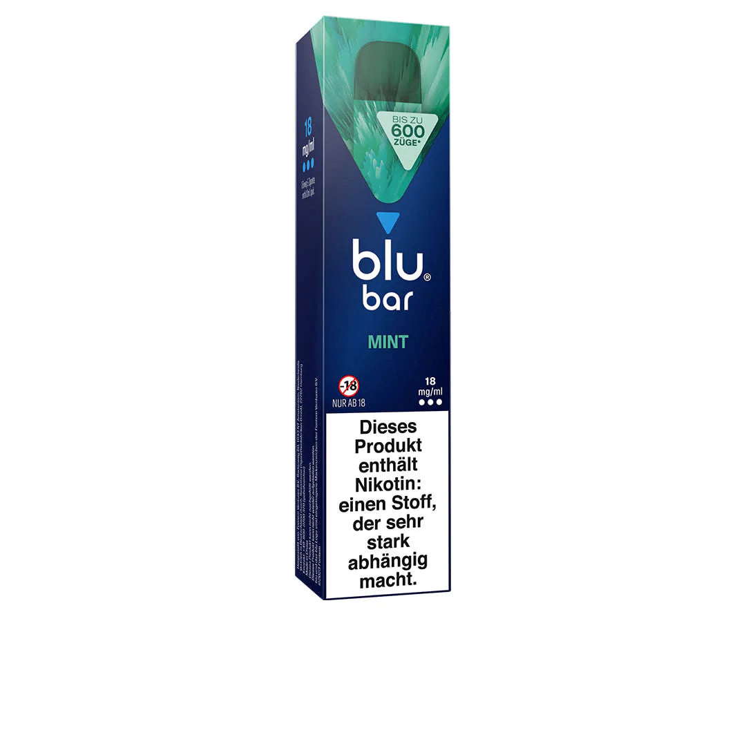 Einweg E-Zigarette Blu Bar Mint, 18mg Nikotin
