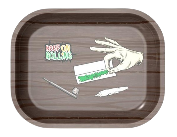 Dreh-Tablett - Rolling Tray MINI "Keep on Rolling"