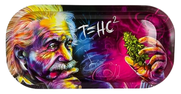 Dreh-Tablett - Rolling Tray V-Syndicate MINI Slim"Einstein T=HC2"