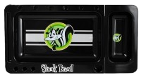"Skunk Brand" Dreh-Tablett - Rolling Tray schwarz 2-teilig
