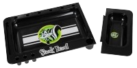 "Skunk Brand" Dreh-Tablett - Rolling Tray schwarz 2-teilig