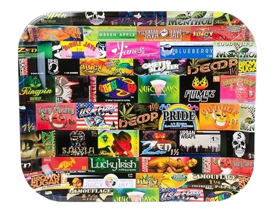 RAW Dreh-Tablett - Rolling Tray groß "History 101"