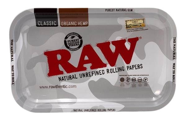 RAW Dreh-Tablett - Rolling Tray SMALL "RAW Urban Camouflage"