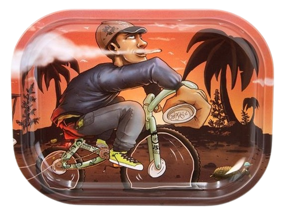 Dreh-Tablett - Rolling Tray MINI "Beuz - Bike"