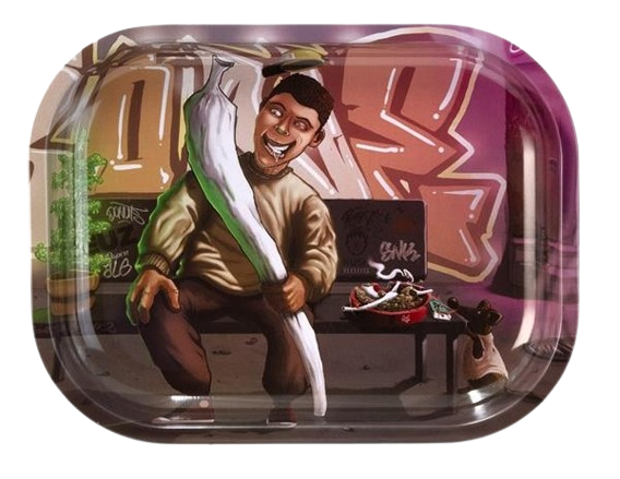 Dreh-Tablett - Rolling Tray MINI "Beuz - Highman"