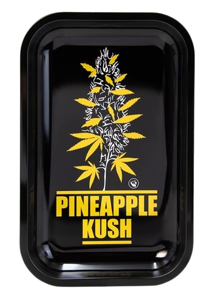 Dreh-Tablett - Rolling Tray SMALL "PLANTZ PINEAPPLE KUSH Metallic"