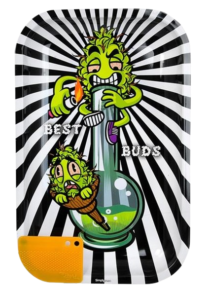 Dreh-Tablett - Rolling Tray LARGE "Best Buds - Smoke me"