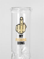 Glass pipes Glass Vase Bong Glass Water Pipes - ca. 23cm, ø 40mm