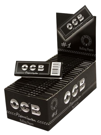 OCB Schwarz Premium N° 1 - 69x36mm - 50 Blatt pro Heftchen