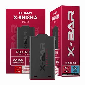 X-Bar - X-Shisha - Pod - Red Fruits (0mg/ml - Nikotinfrei)
