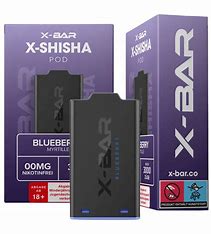 X-Bar - X-Shisha - Pod - Blueberry (0mg/ml - Nikotinfrei)
