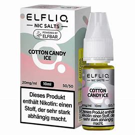 ELFLIQ Nikotinsalz Liquid Cotton Candy Ice, 20mg