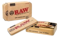 RAW Starter Box Raucherset 1 1/4 in Metalldose 12x7x2,6cm