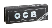 OCB Schwarz Premium Single Wide & Tips - 69x36mm - 50 Blatt & 50 Tips pro Heftchen