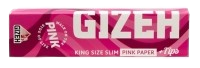 Gizeh ALL PINK King Size Slim Papers + Tips