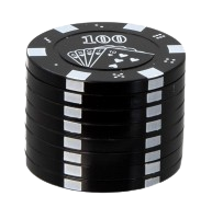 Metallmühle / Metallgrinder Polinator Poker Chip, 3-teilig, Ø 40mm, Höhe 30mm