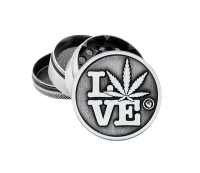 Metall Grinder/Pollinator "FF - 420 LOVE", 3D-Designs von FIRE-FLOW™