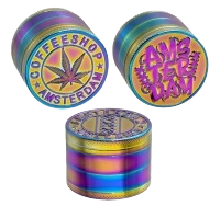 Metall Grinder/Pollinator "ICY Rainbow Embossed - Amsterdam"