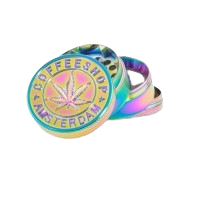 Metall Grinder/Pollinator "ICY Rainbow Embossed - Amsterdam"
