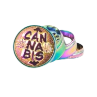 Metall Grinder "ICY Rainbow Embossed - Graffiti" 4teilig, 5cm