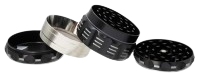 Metall Mühle/Grinder "Grip" 4teilig, 6,3cm