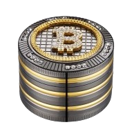 Aluminium Grinder/Pollinator "Bling Bling - BITCOIN"