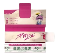 PURIZE® PINK Papes & Extra Slim Aktivkohlefilter / 32 Blatt & 16 Filter