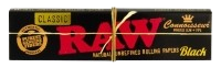 RAW Classic Connoisseur BLACK King Size Slim + Tips