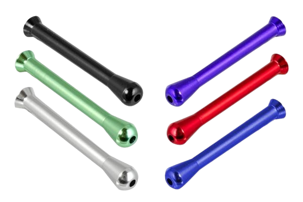 Ziehrohr aus Aluminium "durchgefräst" - 60 mm lang