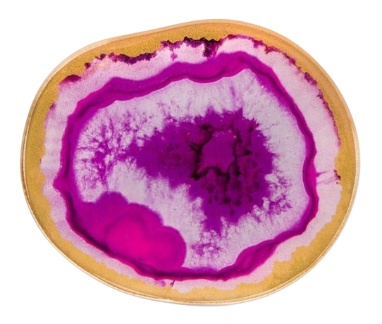 Glas Tablett in Achatscheiben-Optik