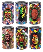 Kunststoff Vakuum Aufbewahrungsdose / Plastic Sealed Cans "Rastaman Patterns"