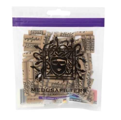 MEDUSA Aktiv-Cellulose-Filter ø 6mm Aktivkohlefilter, 100er Beutel