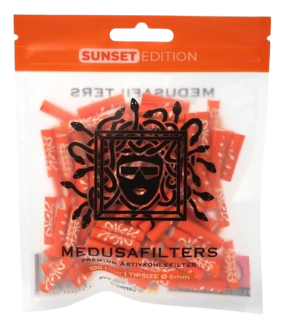 MEDUSA Aktiv-Cellulose-Filter ø 6mm Aktivkohlefilter, 100er Beutel