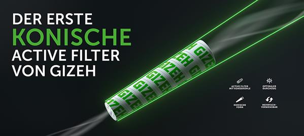 GIZEH Active Filter Slim konisch ø 6-7mm (konisch), 100 Stk.