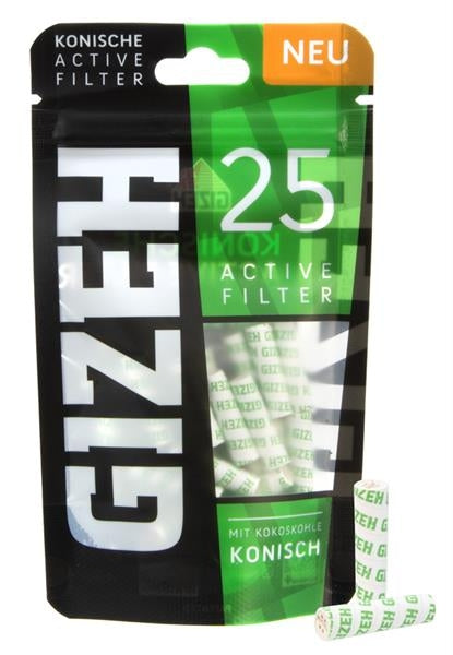 6X GIZEH Active Filter Slim konisch ø 6-7mm (konisch), 25er Beutel