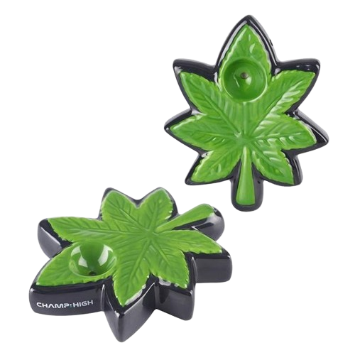 Champ High Keramik Pfeife "Leaf"