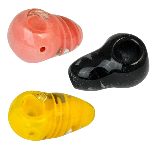 Glaspfeife "HENK E" - handgefertigt - ca. 55 mm Länge