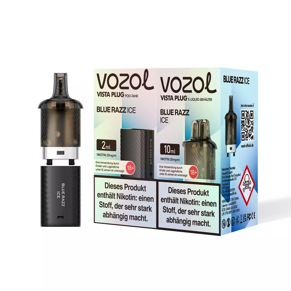Vozol Vista Plug Pod - Blue Razz Ice - 20mg Nikotin