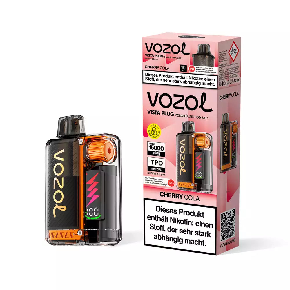 Vozol Vista Plug Starterkit 15000 - Cherry Cola - 20mg Nikotin