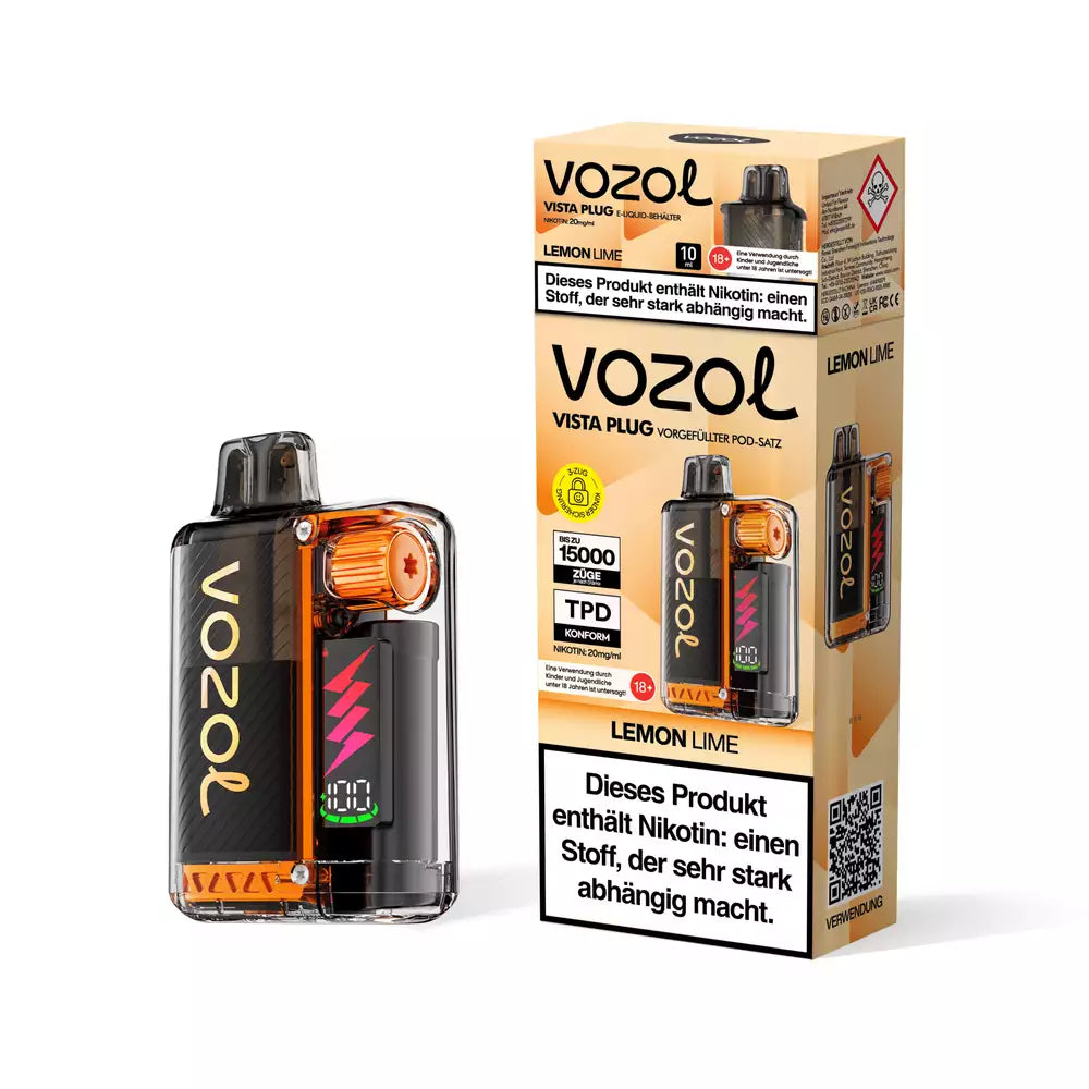 Vozol Vista Plug Starterkit 15000 - Lemon Lime - 20mg Nikotin