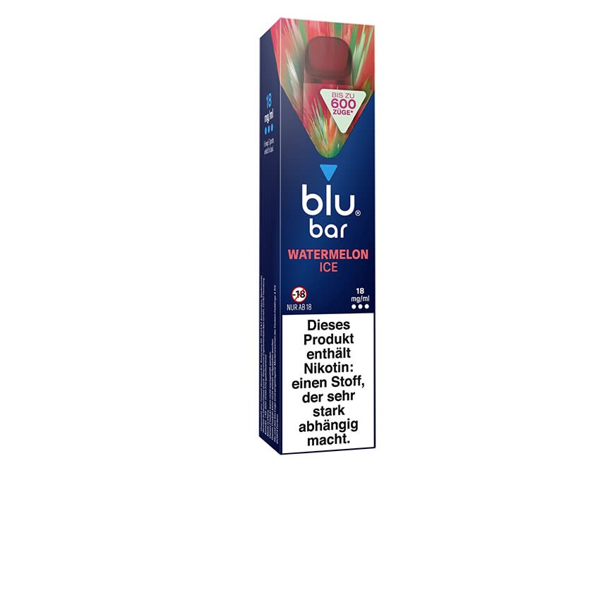 Einweg E-Zigarette Blu Bar Watermelon Ice, 18mg Nikotin
