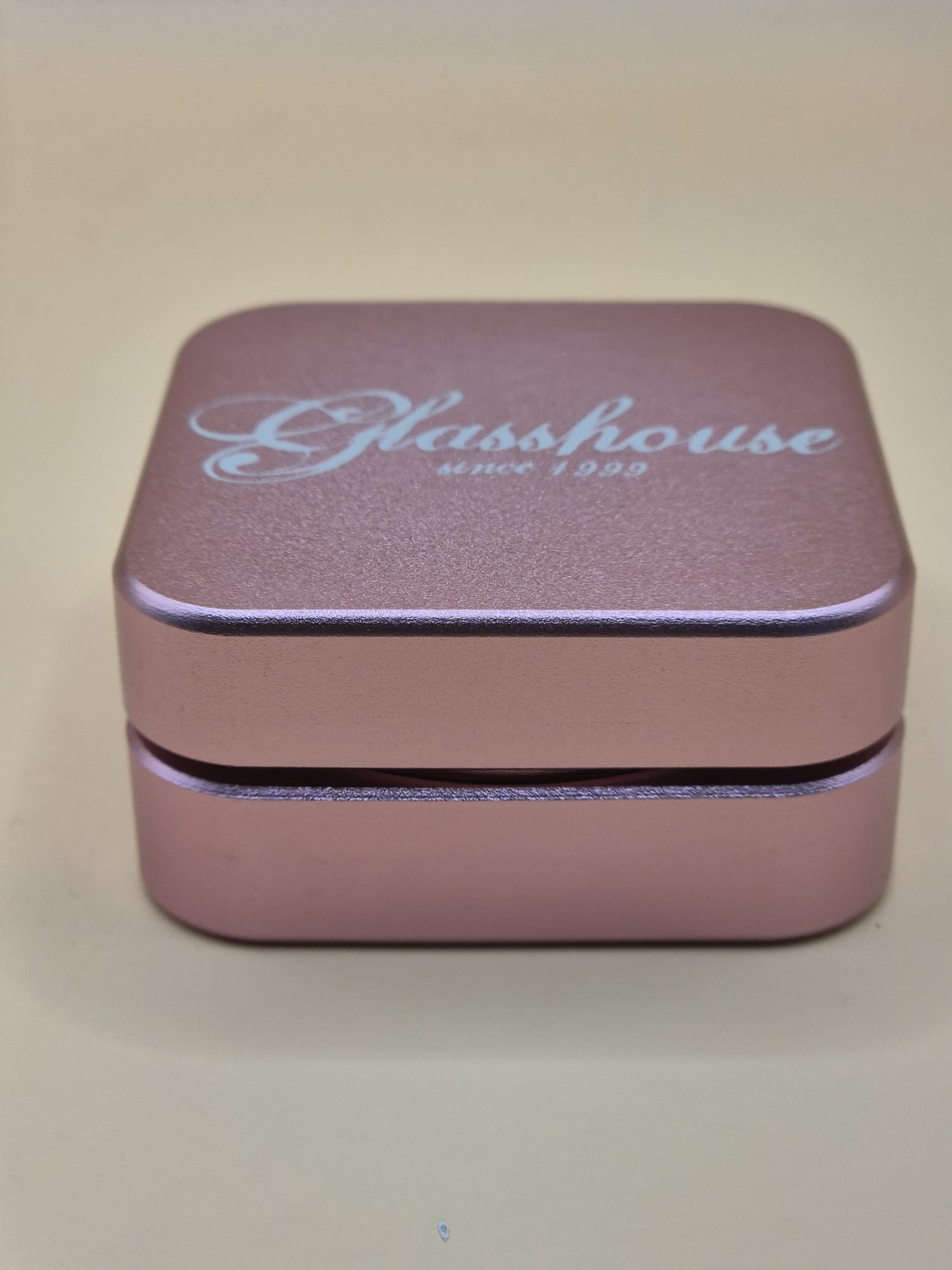 Aluminium Grinder Square -2tlg. Kräutermühle Crusher - B55mm, H21mm