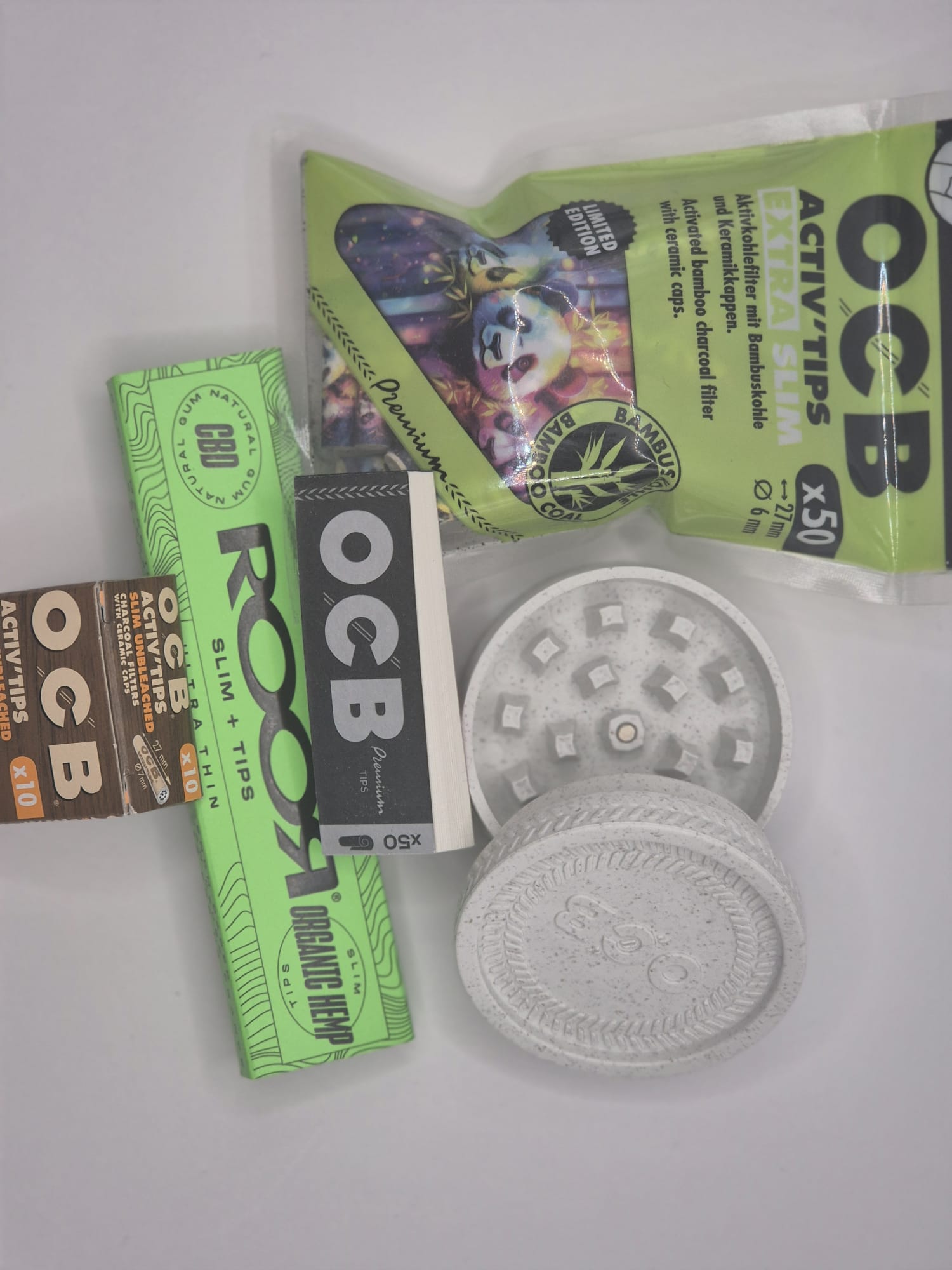 Glass pipes - Handgefertigt/ EINZELSTÜCK 32cm + OCB Bundle