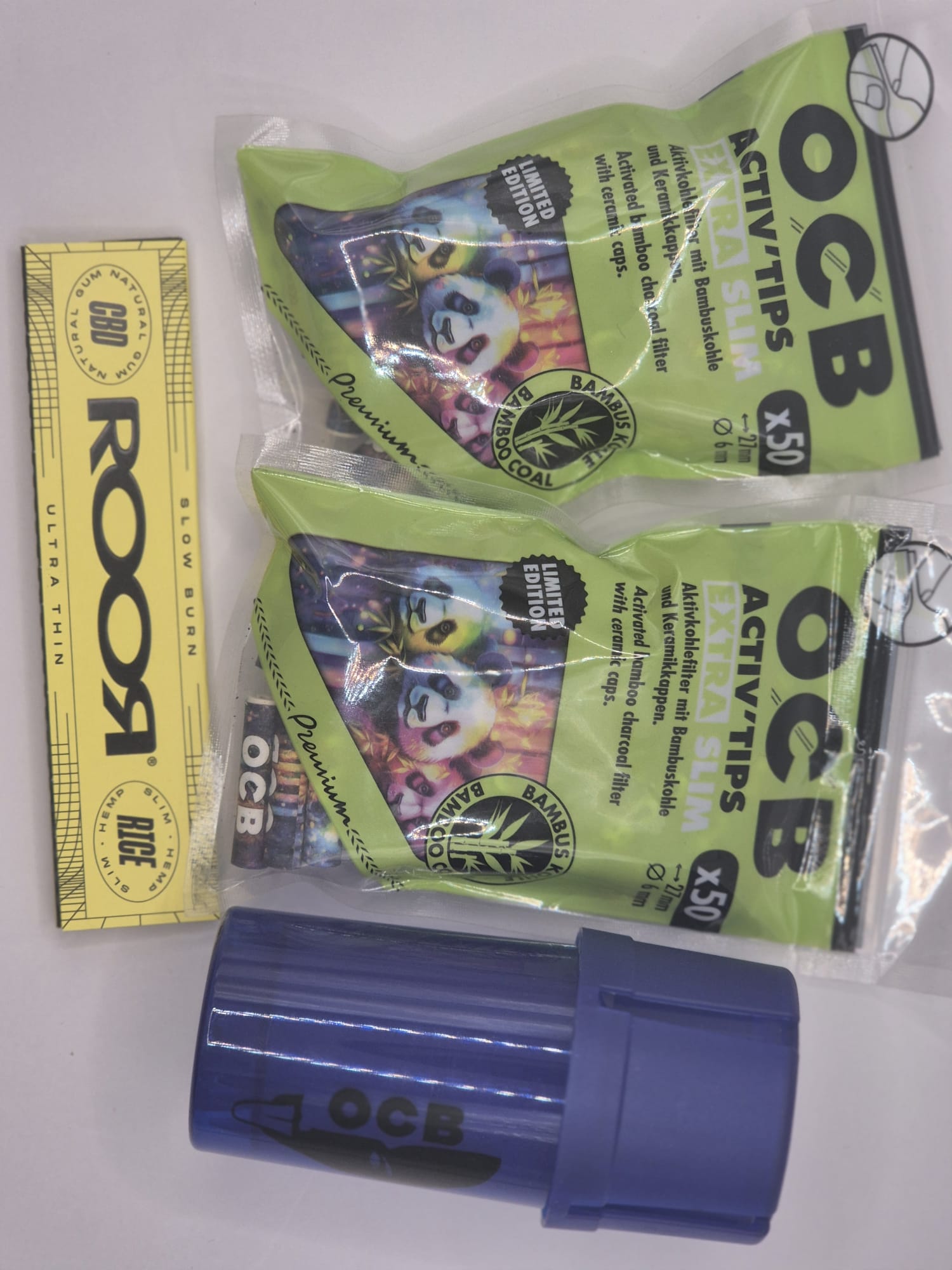 Glass pipes - Handgefertigt/ EINZELSTÜCK 32cm + OCB Bundle