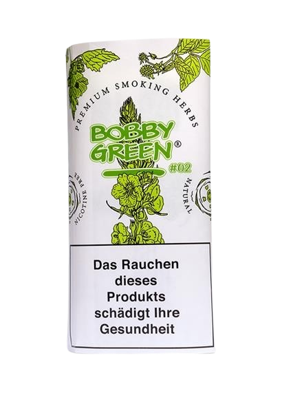 BOBBY GREEN #02 Premium Smoking Herbs Kräutermischung-Tabakersatz, 20g