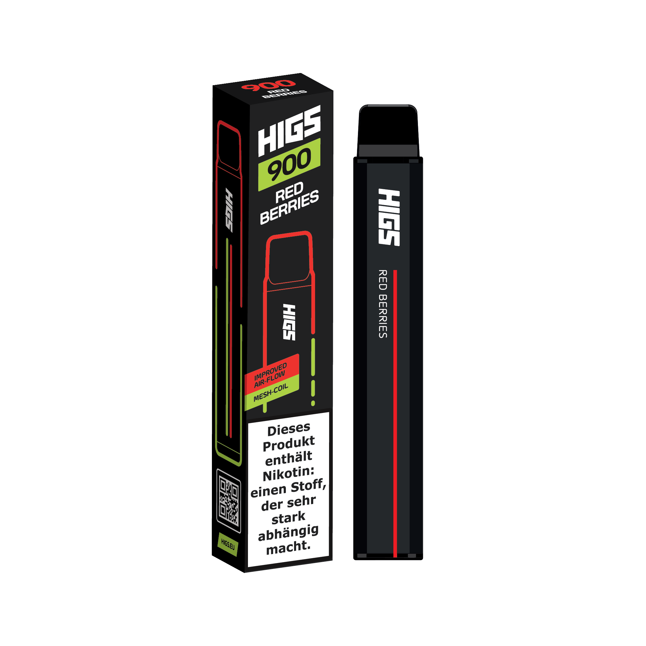Higs XL 900 Red Berries - 900 Züge